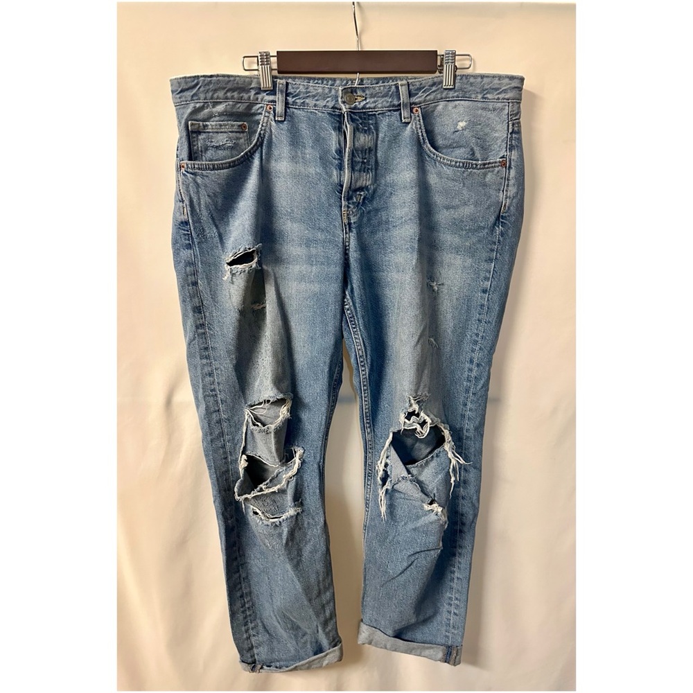 &Denim by H&M Distressed Blue Jeans size 34